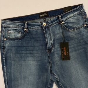 Sandpiper Premium Denim Bootcut Jeans Medium Wash Plus Size 22W NWT